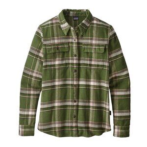 Patagonia Midweight Fjord Flannel, Nomad Green, Women's Small